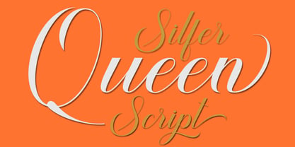 Silfer Queen Script Font Poster 7