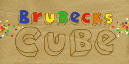 Brubecks Cube Font Poster 1