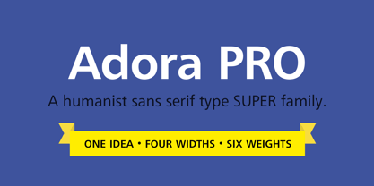 Adora Compressed PRO Font Poster 1