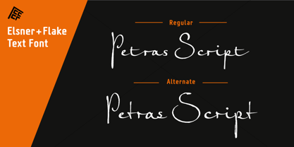 Petras Script EF Fuente Póster 6