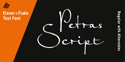 Petras Script EF Fuente Póster 7