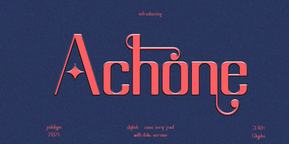 Achone Font Poster 1
