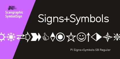 Pi Signs+Symbols Fuente Póster 1