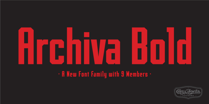 Archiva Font Poster 13