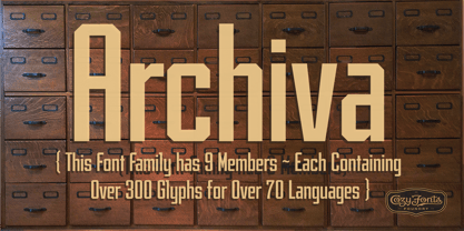 Archiva Font Poster 16