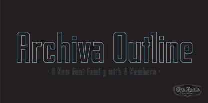 Archiva Font Poster 24