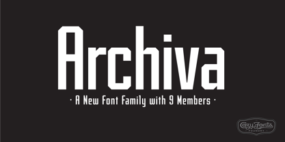 Archiva Font Poster 25