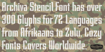 Archiva Font Poster 28