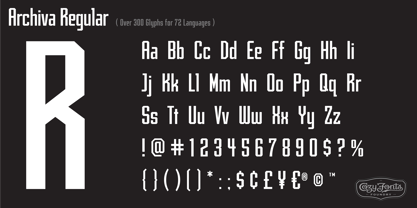 Archiva Font Poster 31