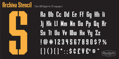 Archiva Font Poster 34