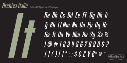 Archiva Font Poster 35