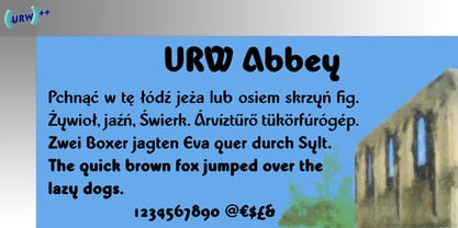 Abbey Font Poster 1