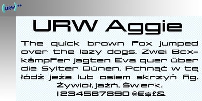 Aggie Font Poster 1