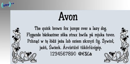 Avon Font Poster 1