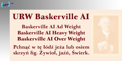 Baskerville AI Font Poster 1