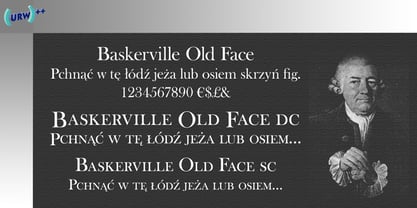 Baskerville Old Face Fuente Póster 1