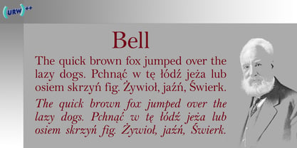 Bell Font Poster 1