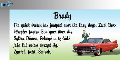 Brody Font Poster 1