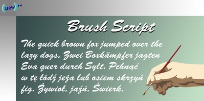 Brush Script Font Poster 1