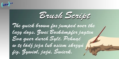 Brush Script Fuente Póster 1