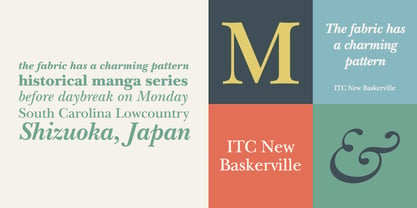 ITC New Baskerville Font Poster 3