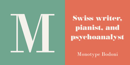 Monotype Bodoni Font Poster 2