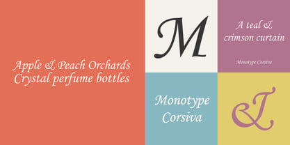 Monotype Corsiva Font Poster 1