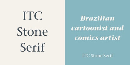 ITC Stone Serif Font Poster 2