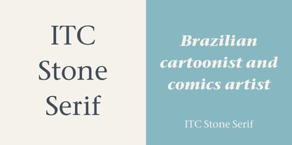 ITC Stone Serif Police Poster 2