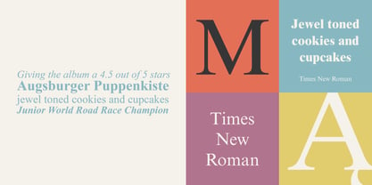 Times New Roman WGL Fuente Póster 3