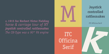 ITC Officina Serif Fuente Póster 3