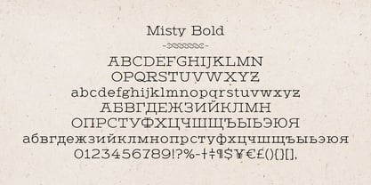 Misty Font Poster 4