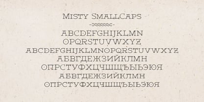Misty Font Poster 6