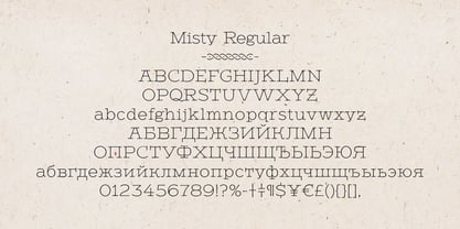 Misty Font Poster 3