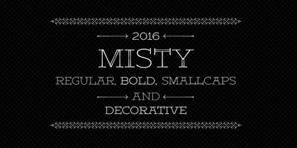 Misty Font Poster 1
