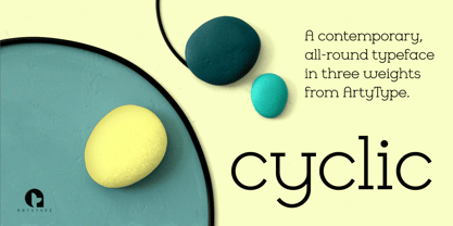 Cyclic Font Poster 1