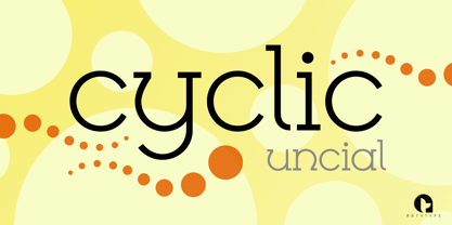 Cyclic Uncial Font Poster 1
