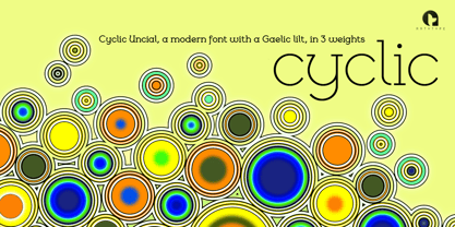 Cyclic Uncial Font Poster 5