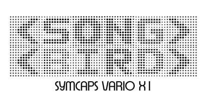Symcaps Vario X1 Font Poster 3
