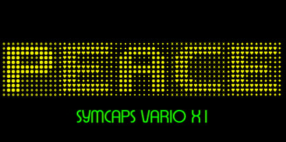 Symcaps Vario X1 Font Poster 5