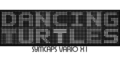 Symcaps Vario X1 Font Poster 4