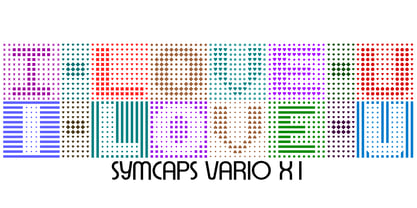 Symcaps Vario X1 Font Poster 1