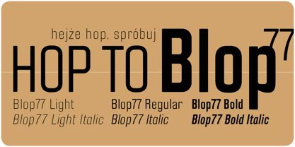 Blop77 Font Poster 1