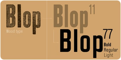 Blop77 Font Poster 2