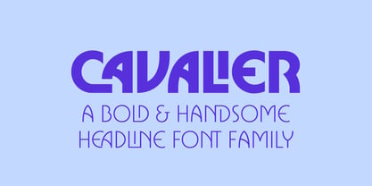 Cavalier Font Poster 1