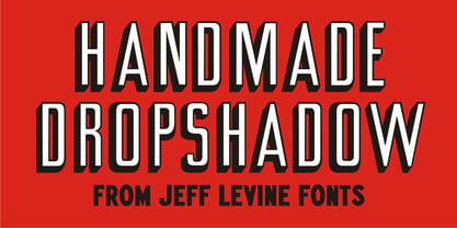 Handmade Dropshadow JNL Font Poster 1