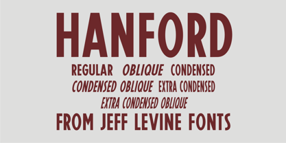 Hanford JNL Font Poster 1