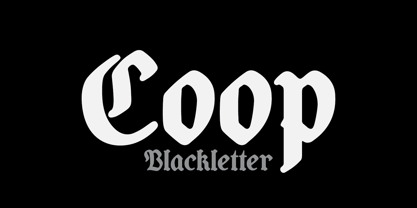 Coop Blackletter Font Poster 1