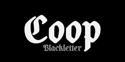 Coop Blackletter Fuente Póster 1