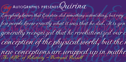 Quirina Font Poster 2